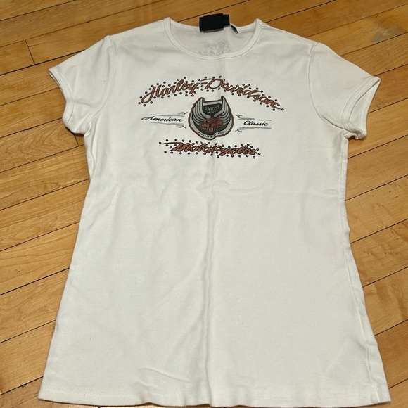 Harley-Davidson Short Sleeve Babydall Tee T-Shirt with Logo 105th Anniversary - Picture 1 of 11